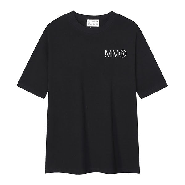 ☆超人気☆エムエムシックス 偽物 ロゴプリント クルーネック 半袖Tシャツ Mau04295
